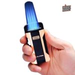 Briquet 4 Flammes Tempête, design compact et efficace