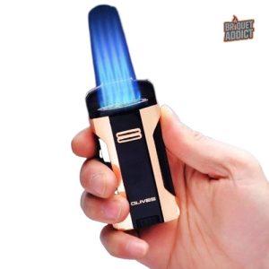Briquet 4 Flammes Tempête, design compact et efficace
