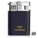 Briquet à essence en cuir élégant et pratique