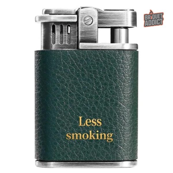 Briquet à essence, finition en cuir haut de gamme