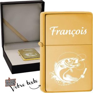 Briquet à graver design élégant et personnalisable
