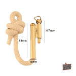 Accessoire original : briquet à mèche d'amadou pour aventuriers