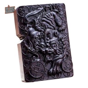 Briquet ancien en acajou