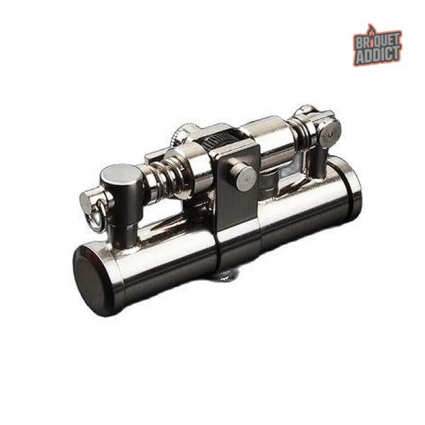 Briquet essence argenté, style vintage et raffiné