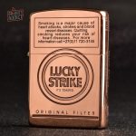 Briquet ancien Lucky Strike en métal