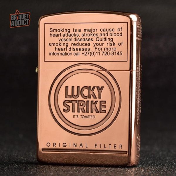 Briquet ancien Lucky Strike en métal