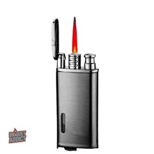 Briquet tempête au butane, allumage fiable en conditions difficiles