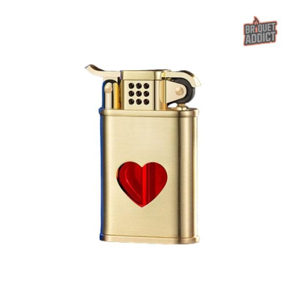 Briquet cœur, accessoire unique pour les amateurs de flammes