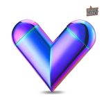 Briquet avec un motif cœur unique