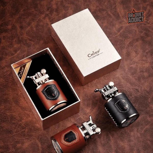 Briquet essence au design artistique, idéal pour offrir