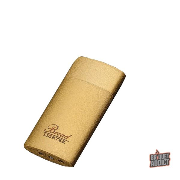 Briquet doré tempête élégant et fonctionnel