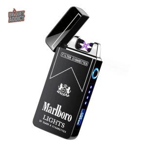 Briquet électrique double arc USB élégant et moderne