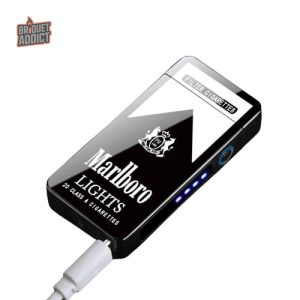 Briquet USB à double arc pour une flamme sans gaz