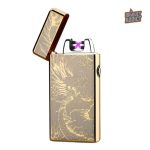 Briquet Électrique Double Arc avec design Dragon