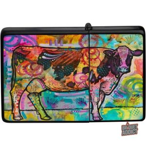 Briquet créatif représentant une vache, parfait pour les collectionneurs