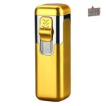 Briquet tempête, flamme bleue, design compact