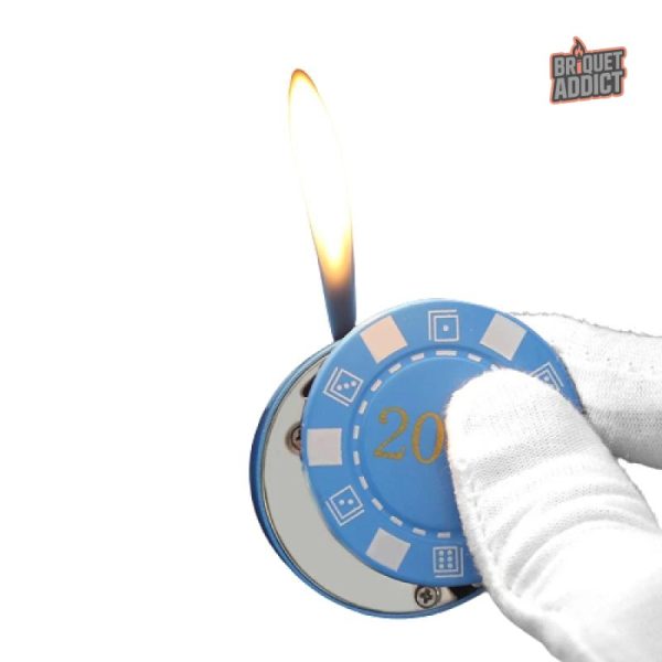 Briquet original en forme de jeton de poker