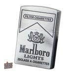 Briquet Marlboro, style distinctif et fonctionnel