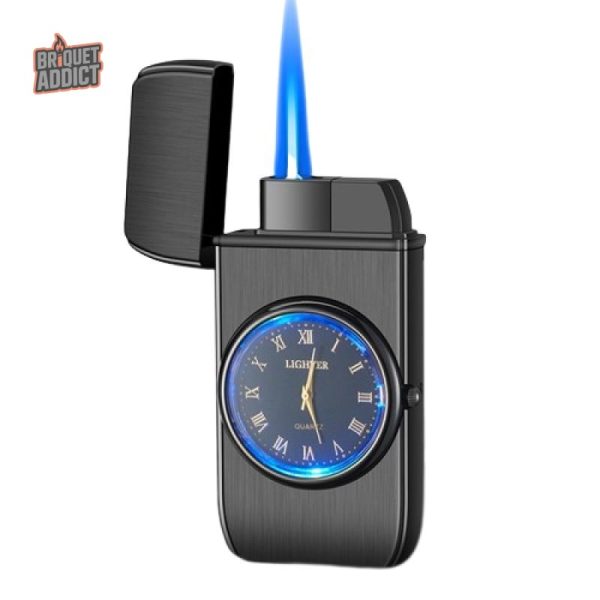 Briquet tempête au design montre, idéal pour les aventuriers