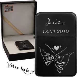 Briquet personnalisé de poche, pratique et élégant