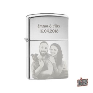 Briquet personnalisé avec photo unique et design élégant