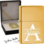 Briquet personnalisé avec prénom unique