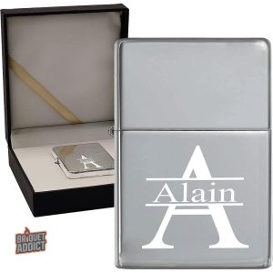 Briquet design unique, personnalisable avec prénom