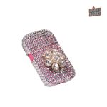 Briquet féminin décoré de strass scintillants