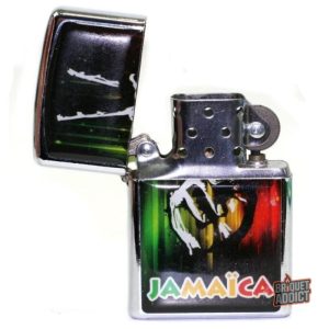 Briquet essence Rasta, style unique et vibrant