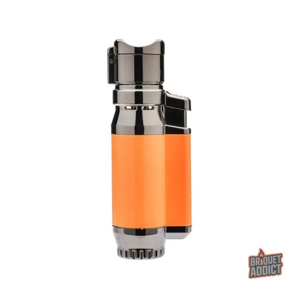 Briquet tempête 4 flammes, design compact et efficace