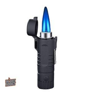 Briquet résistant au vent, idéal pour activités en extérieur