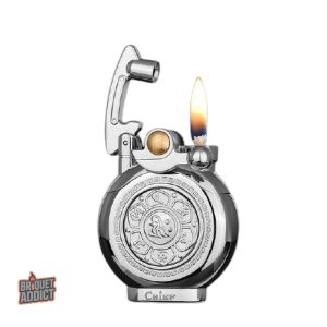 Briquet Vintage élégant en métal pour un style rétro