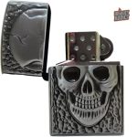 Briquet original Zippo tête de mort design unique