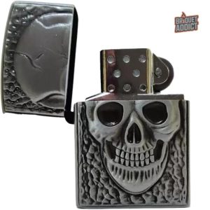 Briquet original Zippo tête de mort design unique