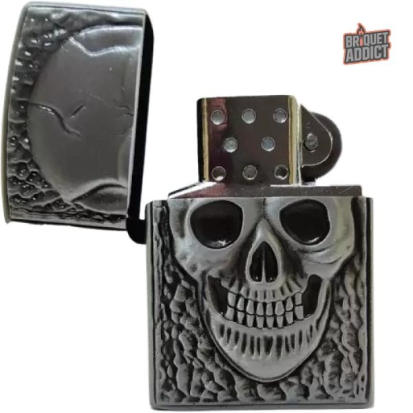 Briquet original Zippo tête de mort design unique