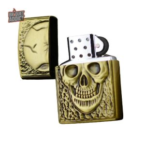 Accessoire de collection briquet Zippo tête de mort