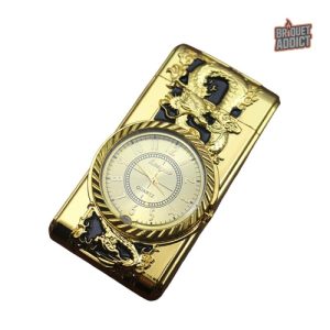 Briquet tempête intégré à une montre élégante