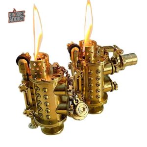 Vieux briquet à essence vintage classique